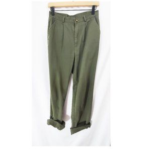 VTG 90s Green Fatigue Tapered Pants EUC